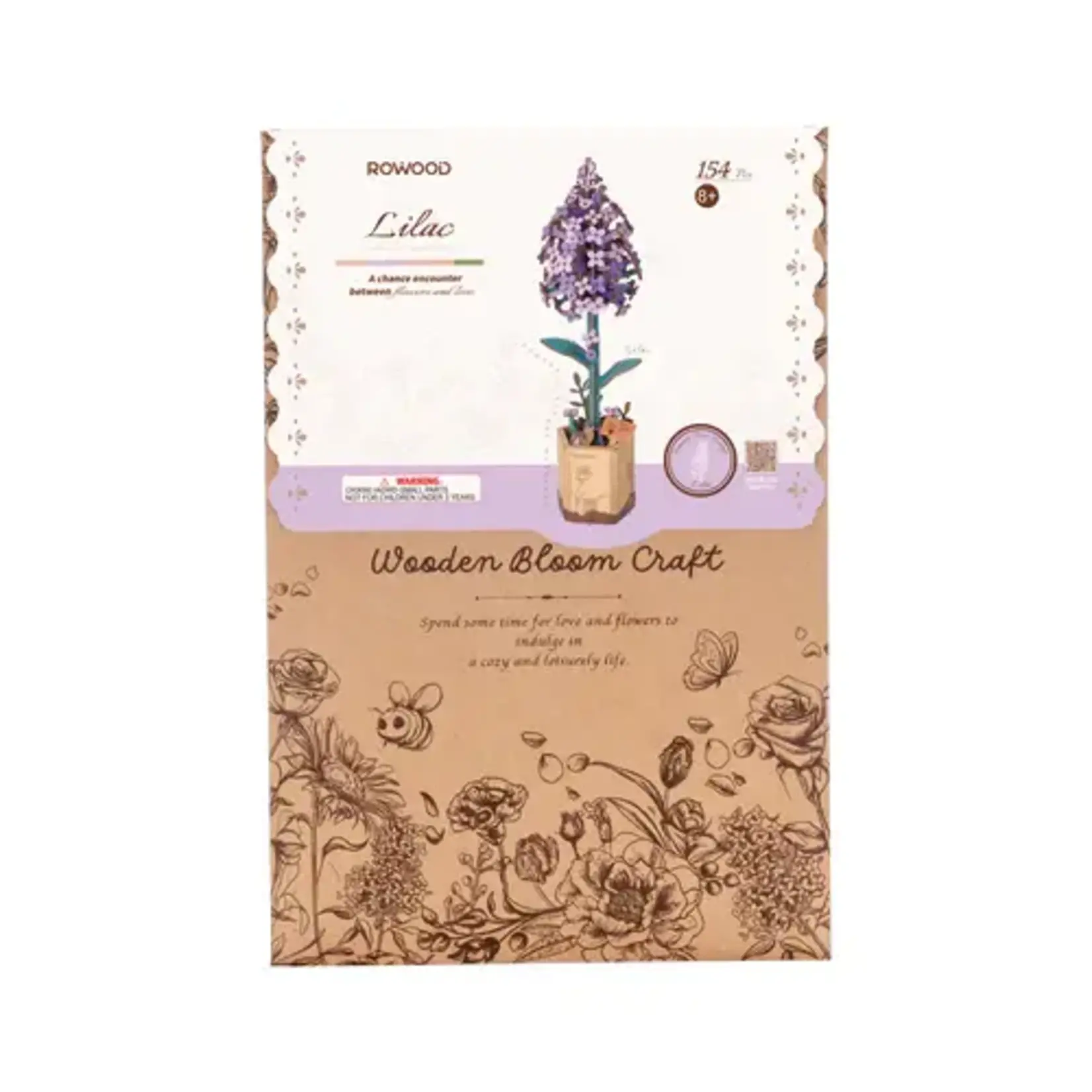Robotime DIY - Houten bloem Lilac