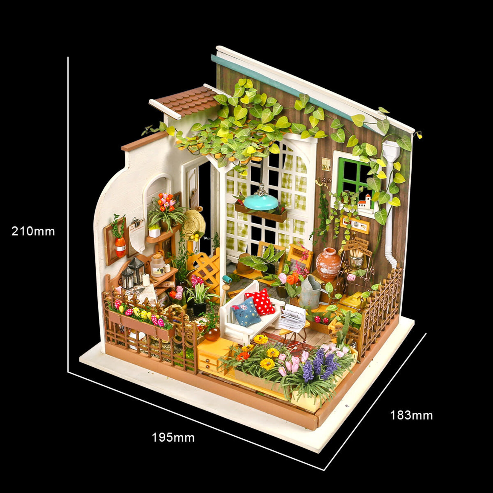 Robotime DIY Huisje Miller's Flower House