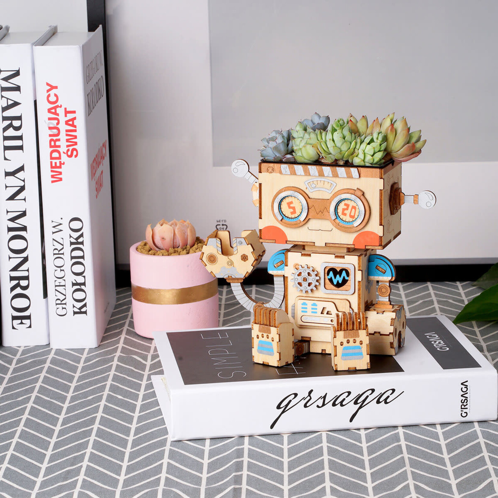 Robotime DIY Flowerpot Robot