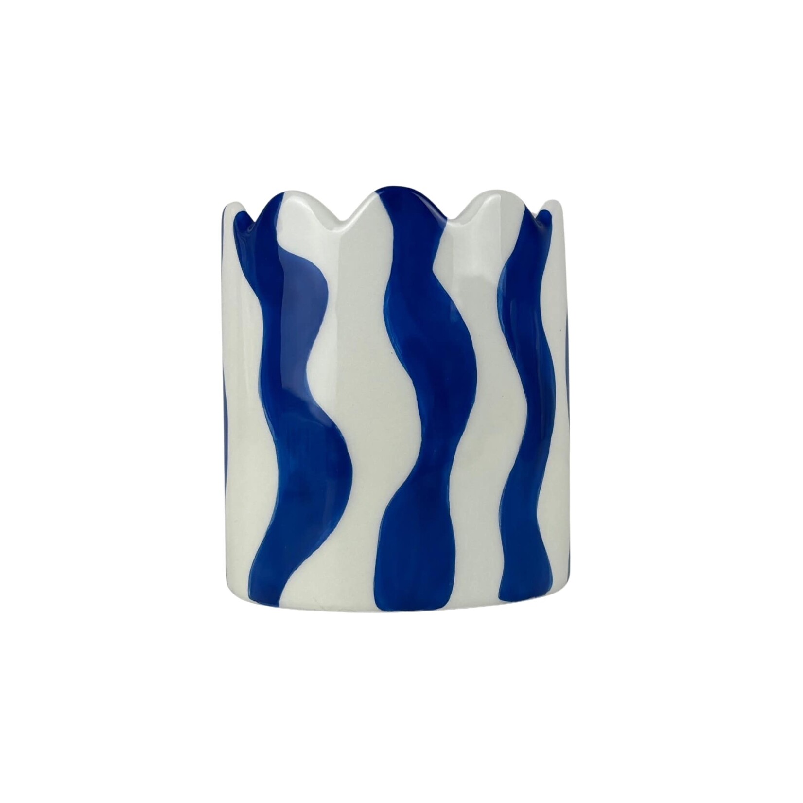 Que Rico Small pot - blue/white - Ø07.5
