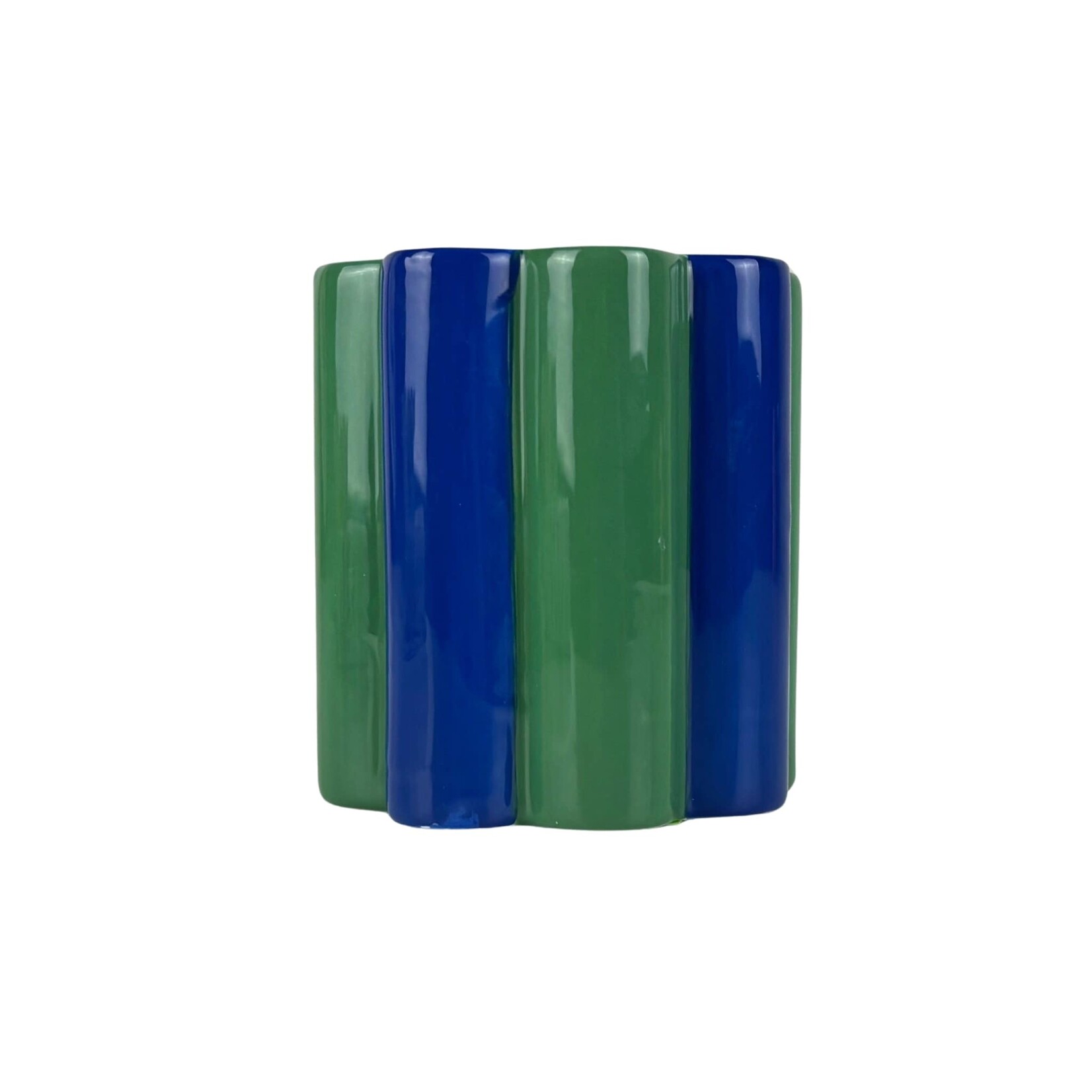 Que Rico Small pot - green/blue -  Ø05.5