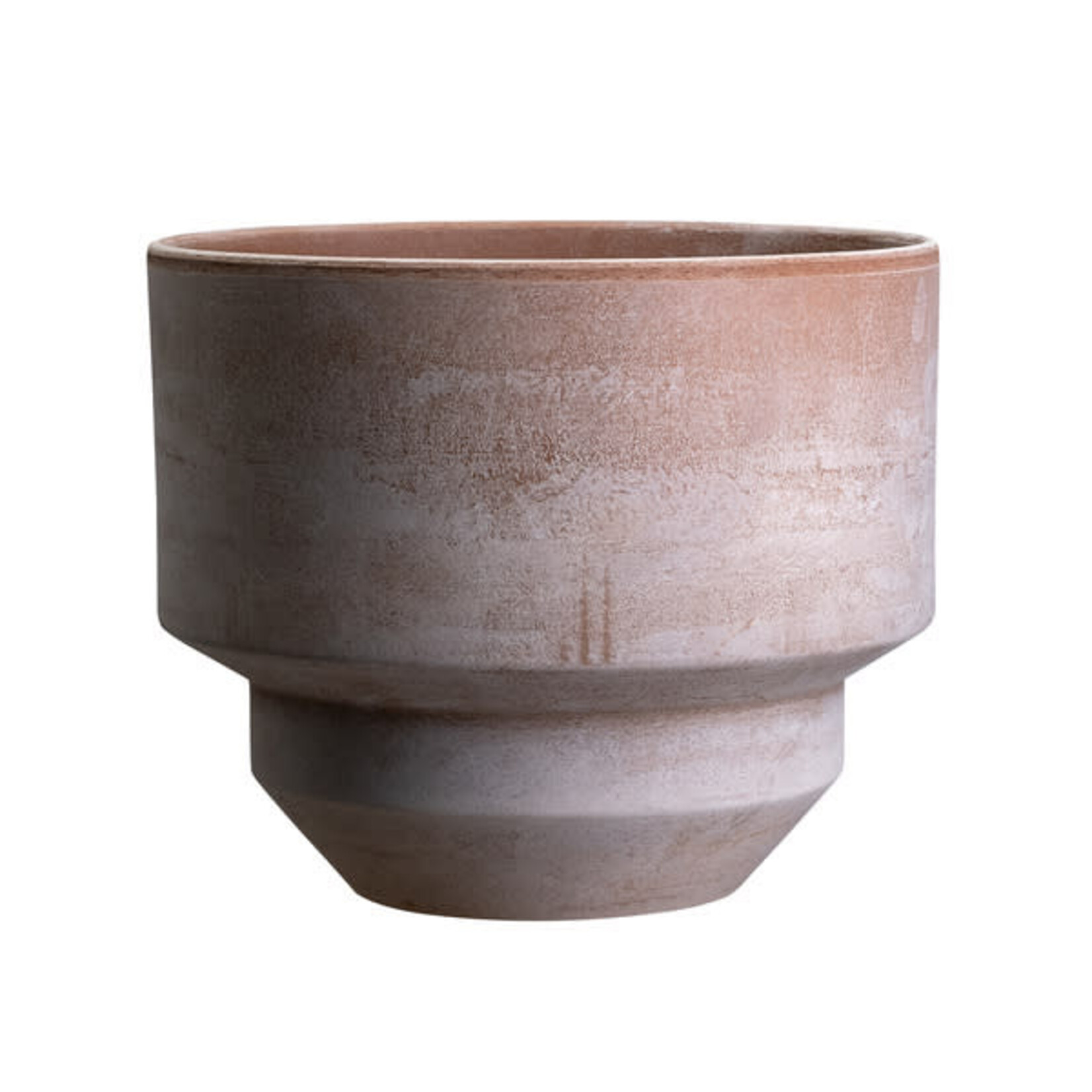 Bergs Potter Hoff pot rose met schotel rose  - Ø28,5