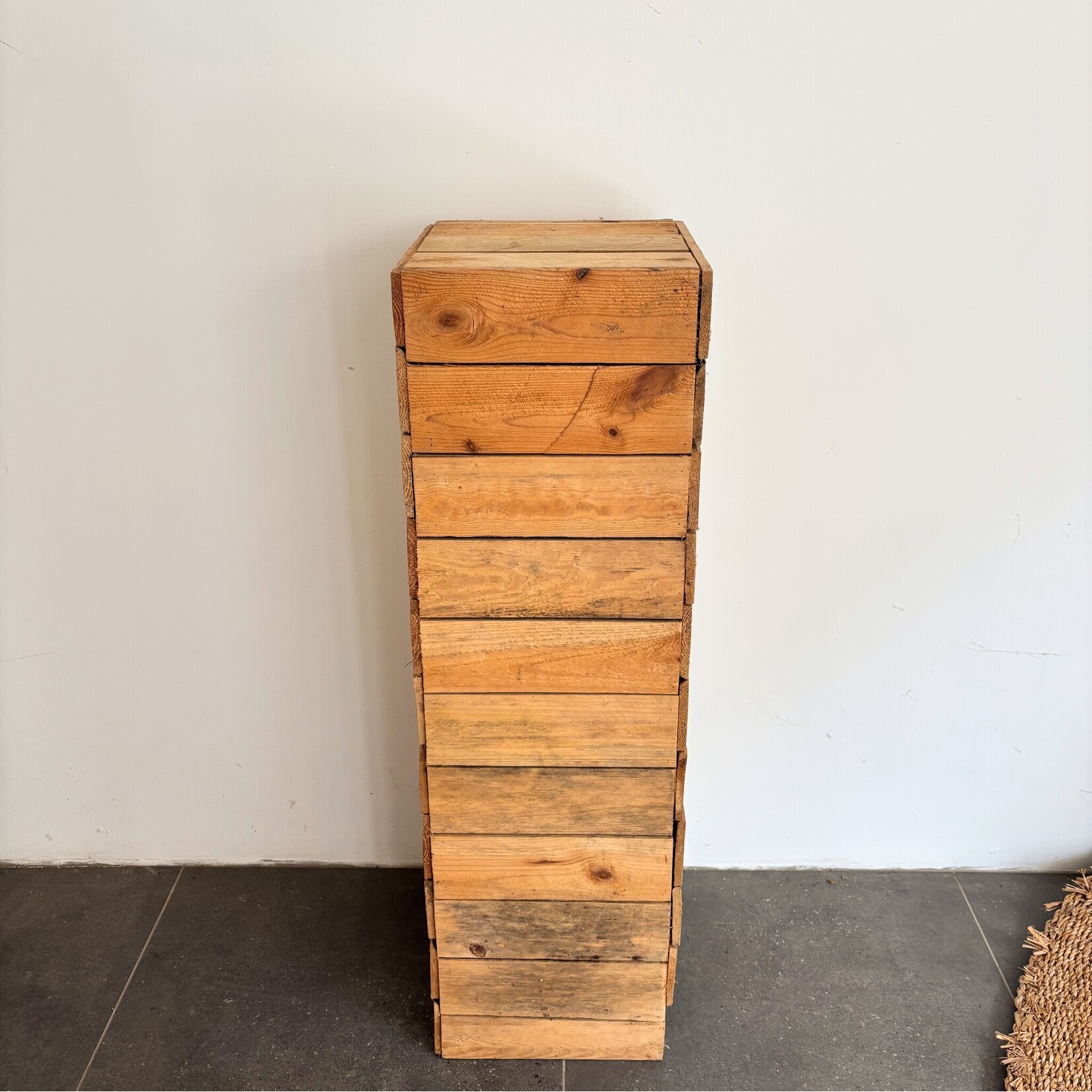 Little Green Stories Houten totem  -  100 cm hoog   - lichte schade