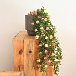 Kunstplant Rose mini hang bush