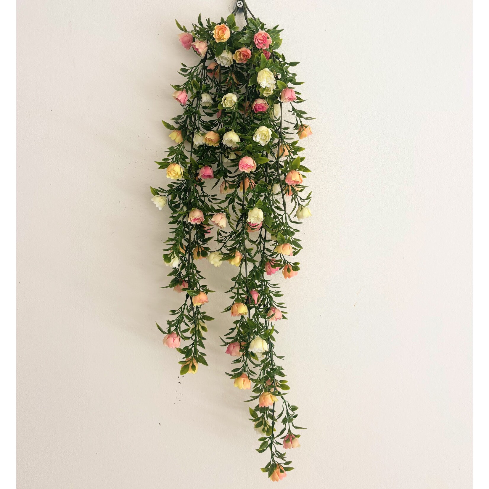 Kunstplant Rose mini hang bush