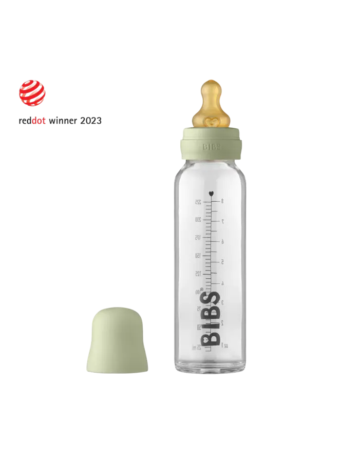 Baby glass bottle 225ml Sage