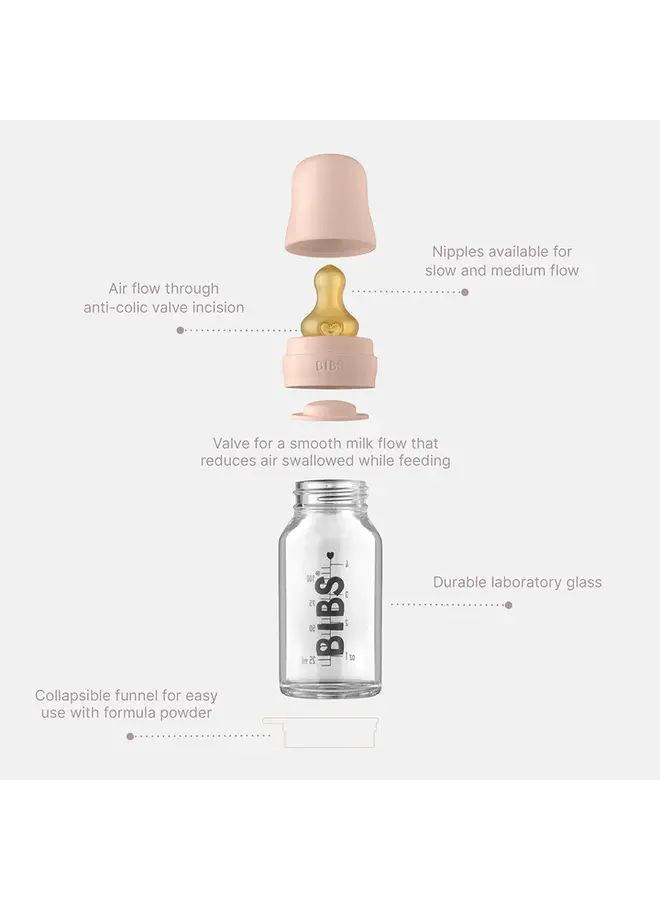 Baby glass bottle 225ml Sage