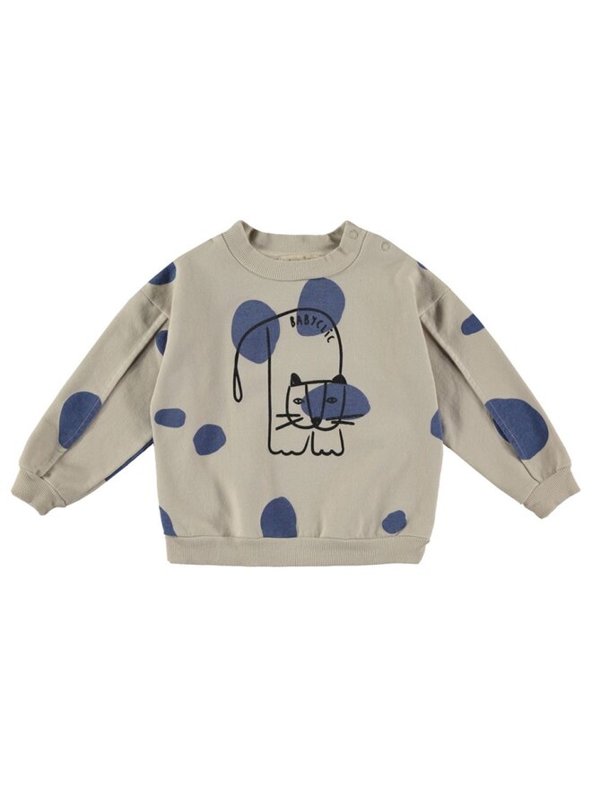 Sweatshirt Paint Electric Blue