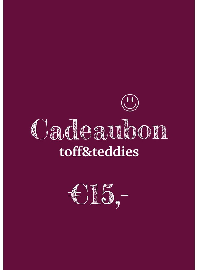 Cadeaubon €15,-