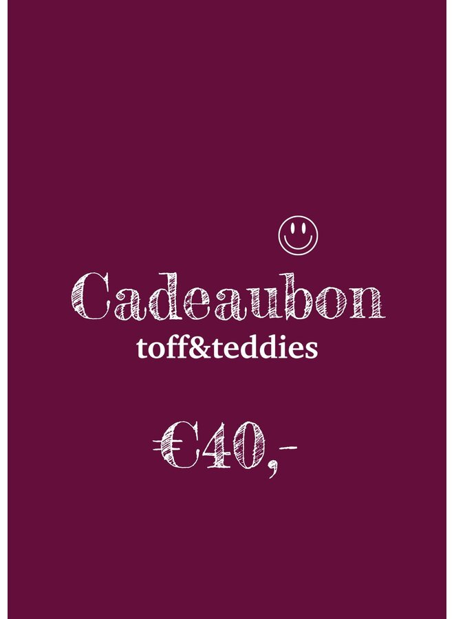 Cadeaubon €40,-