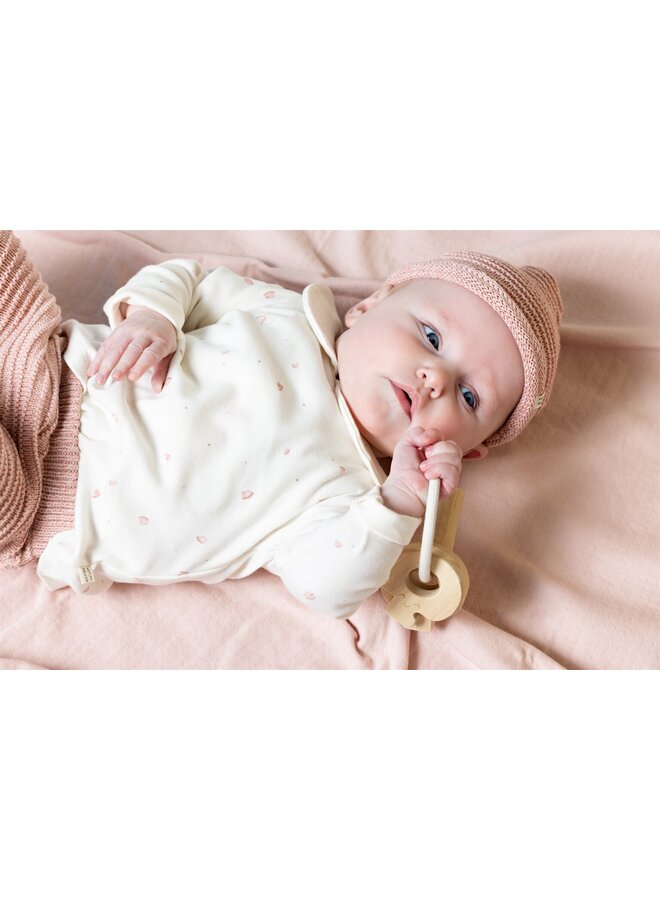 baby knitted hat Old pink