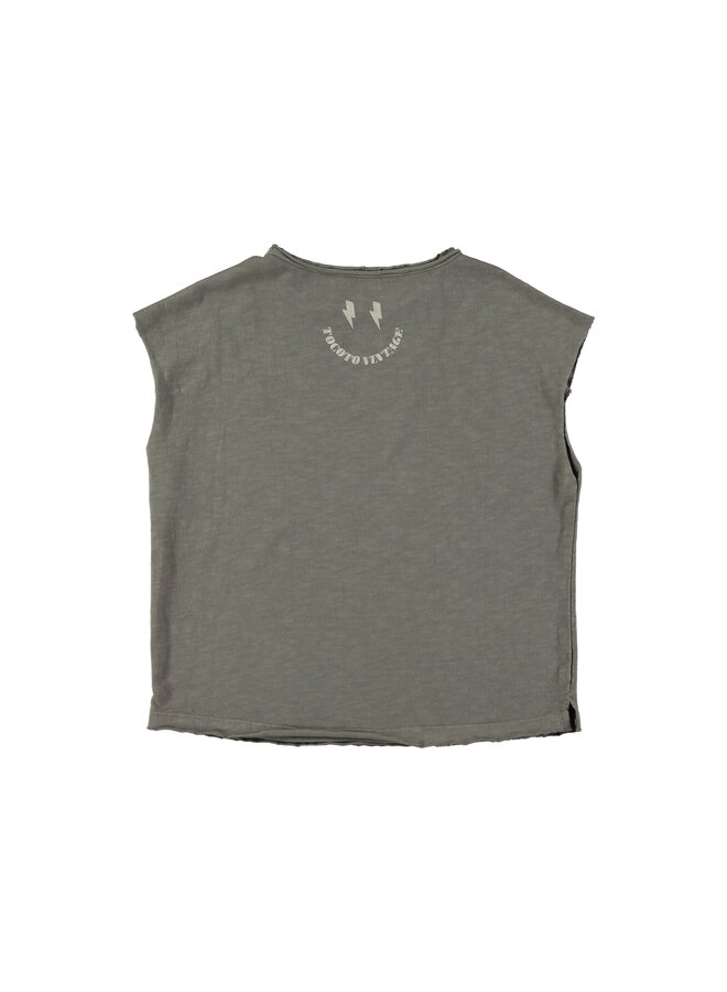 T-shirt Rock & live sleeveless