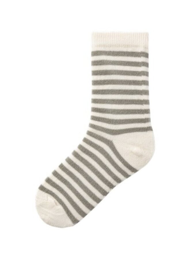 NBMELOVE STRIPE SOCK LIL, 13227787, Dried Sage