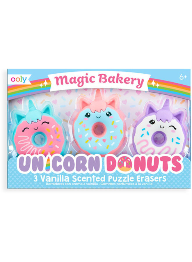 Magic bakery unicorn erasers