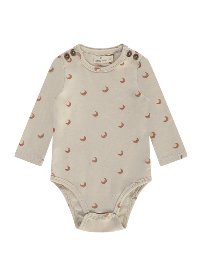 Baby Romper LS , Pearl