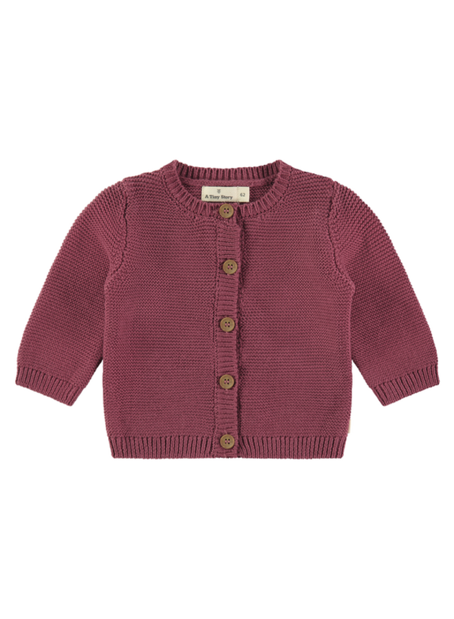 Baby Cardigan , Cranberry