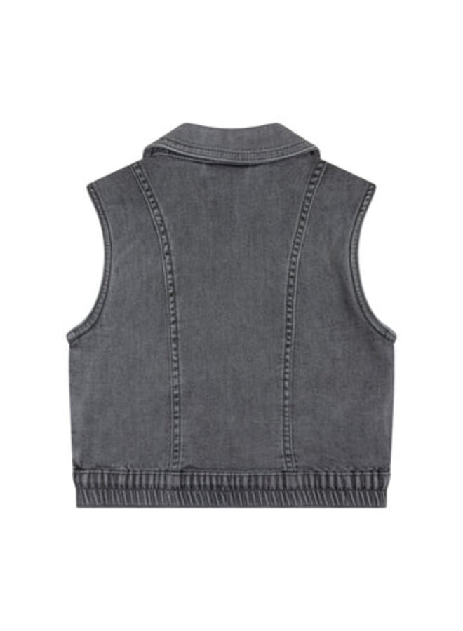 Denim Gilet , D7G-W24-1100 , Used Medium Denim