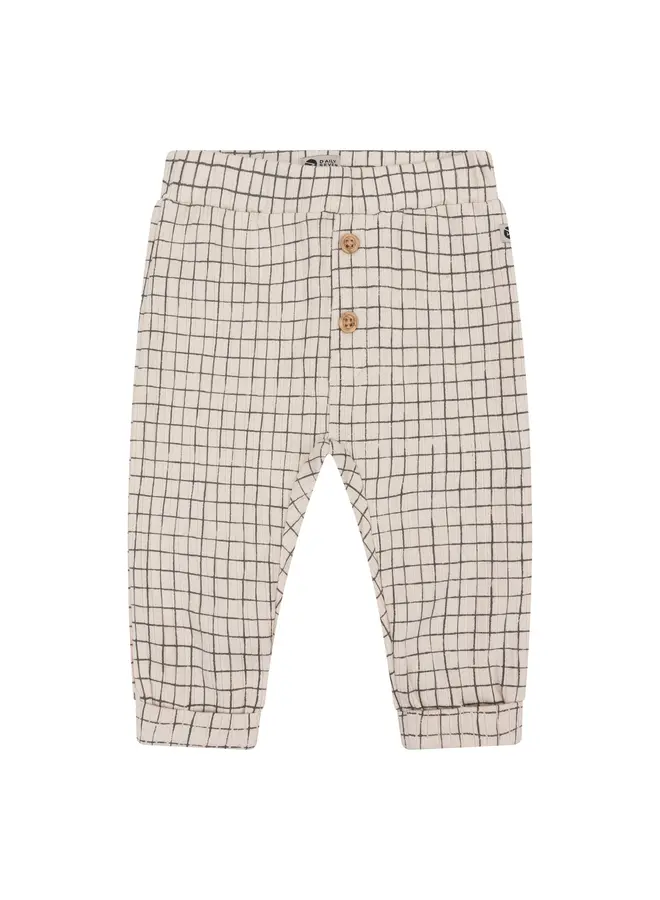 Jogpants Fancy Check , D7NB-W24-2355 , Sandshell