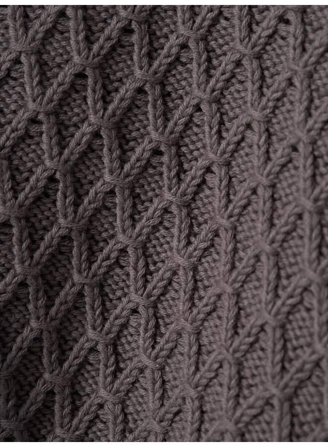 NMMtobie Ls Knit Lil , 13238714 , Pewter