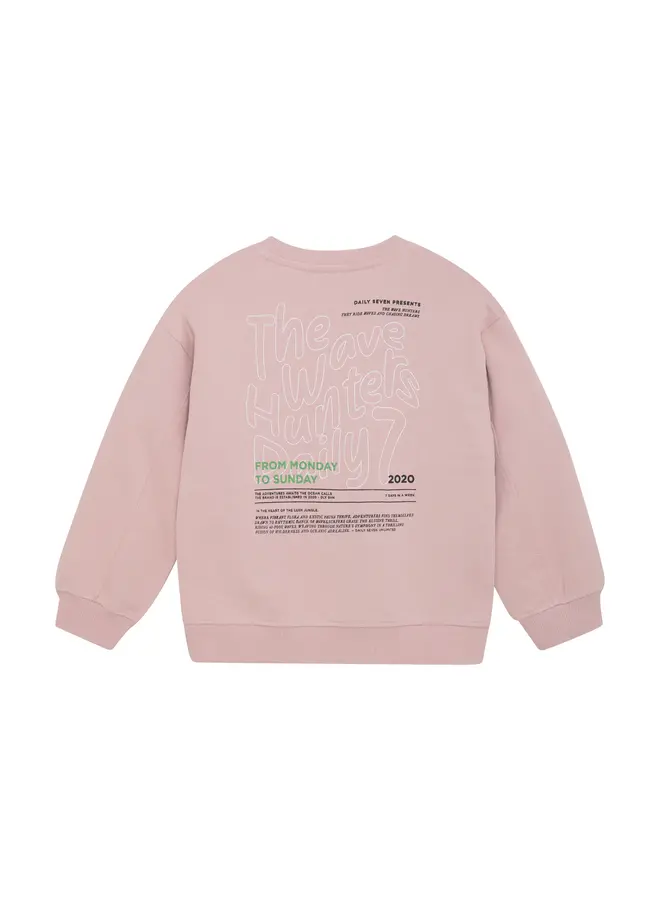 Sweater Oversized Backprint , Pale Mauve