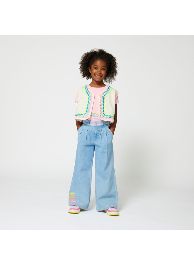 Broek Jean , Double Stone + Bleach
