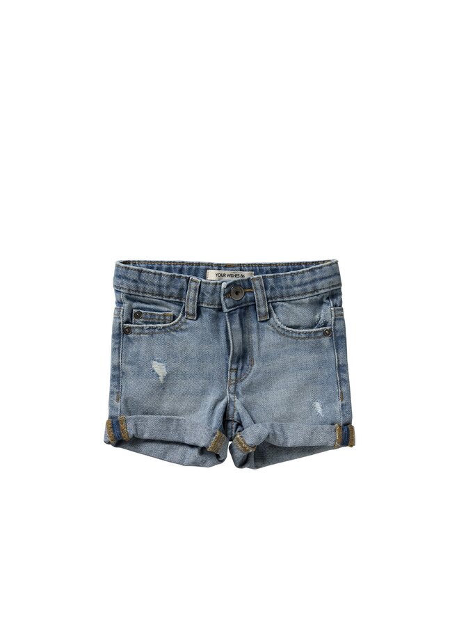 Denim l Regular Shorts , Denim Blue , YDC25-720ACB