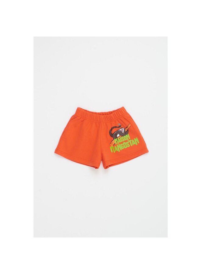 Monkey Log Sweatshort Red , 25100079