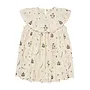 Printed Dress W. Ruffle Sleeves, Cream Tivoli Print, 241-210-502