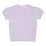 Knitted Pointelle Blouse, Lavender