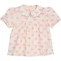 Hearts & Dots Blouse W. Piping, Heart AOP, 251-220-302
