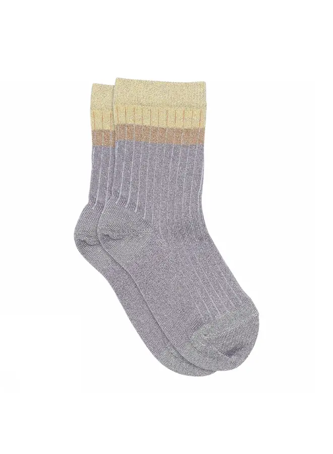 Norma Glitter Socks, Mellow Green