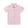 Kids Woven Linen Look Dress , Bubblegum Pink