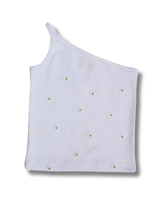 Flora top white
