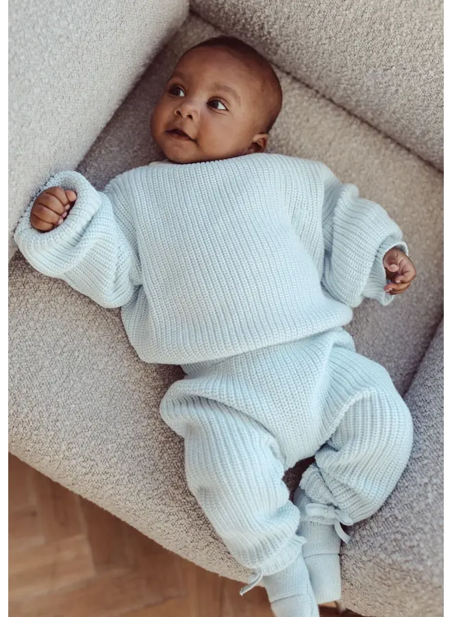 Billy knitted pants skyblue