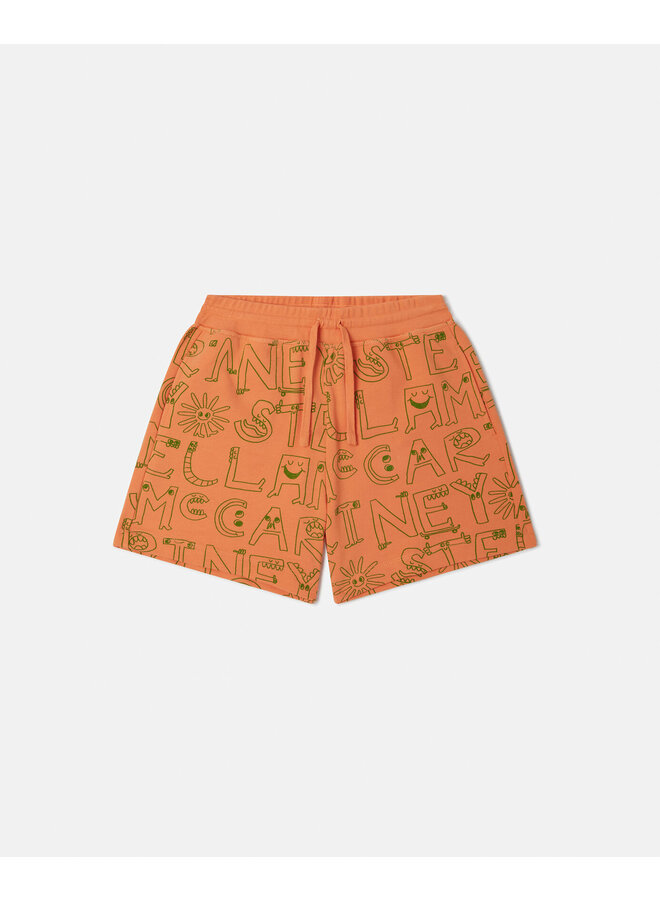 Jersey Shorts , TW6Q49-Z2638 , Salmone/Verde