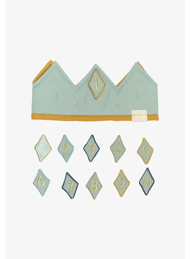 Birthday Crown with Numbers - Slate