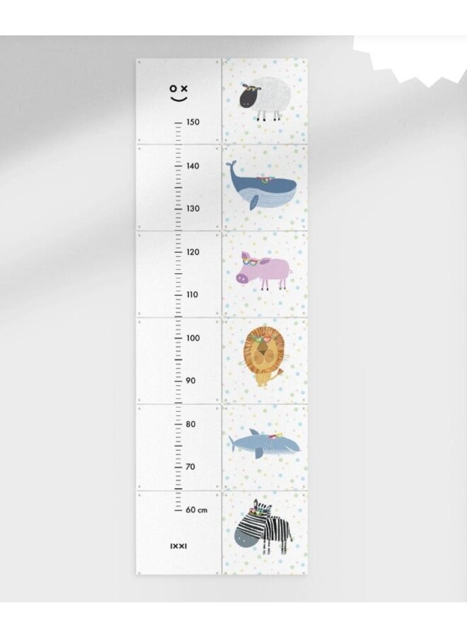 IXXI confetti animals groeimeter