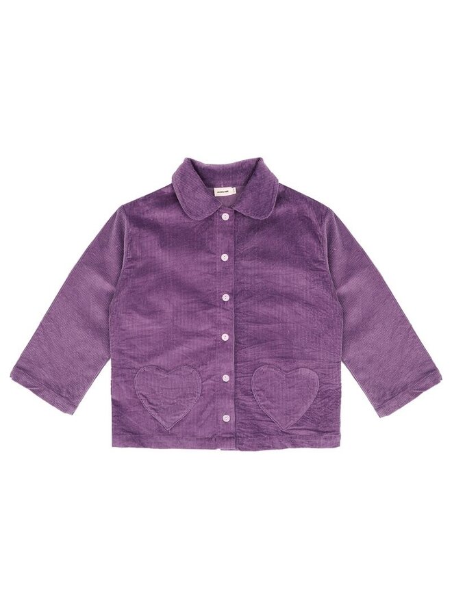 Mimi overshirt - purple corduroy