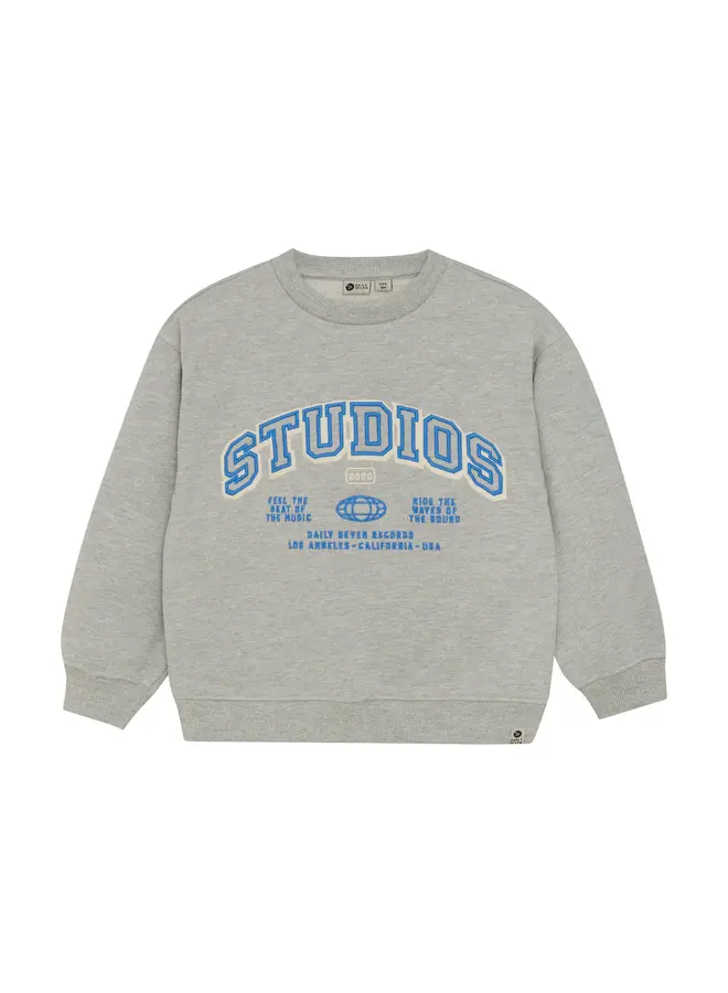 Oversized sweater Artwork-M grey melange