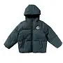 Solid puffer coat teal