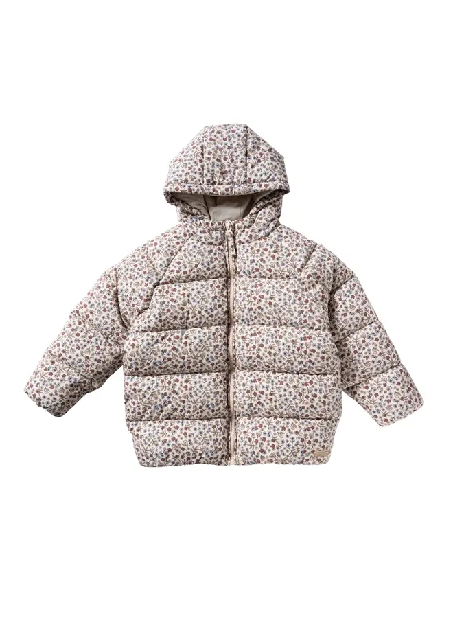 Fall garden puffer coat pink whisper