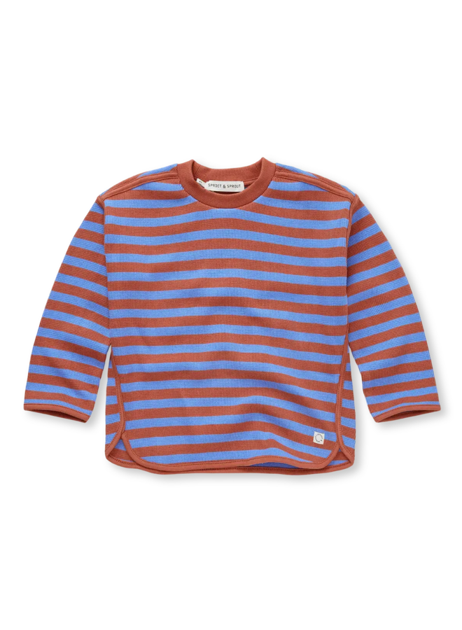 Sweater Waffle Stripes Ultramarine