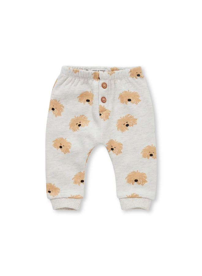 Baby Sweatpants Dog Light grey melee