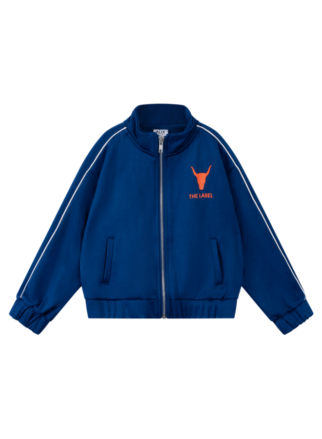 Knitted Training Jacket Intense blue