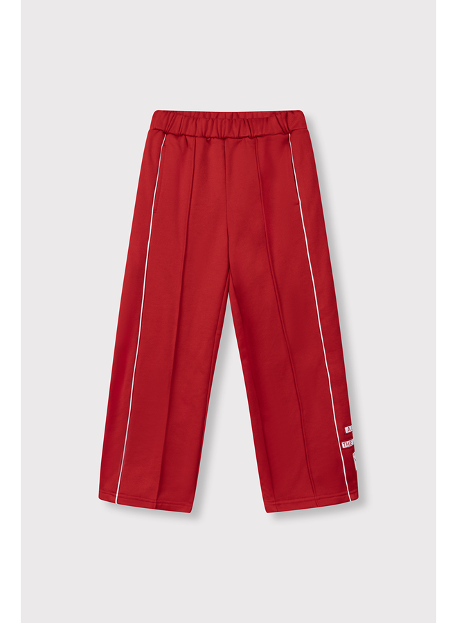 Knitted Wide leg Pants Bright red