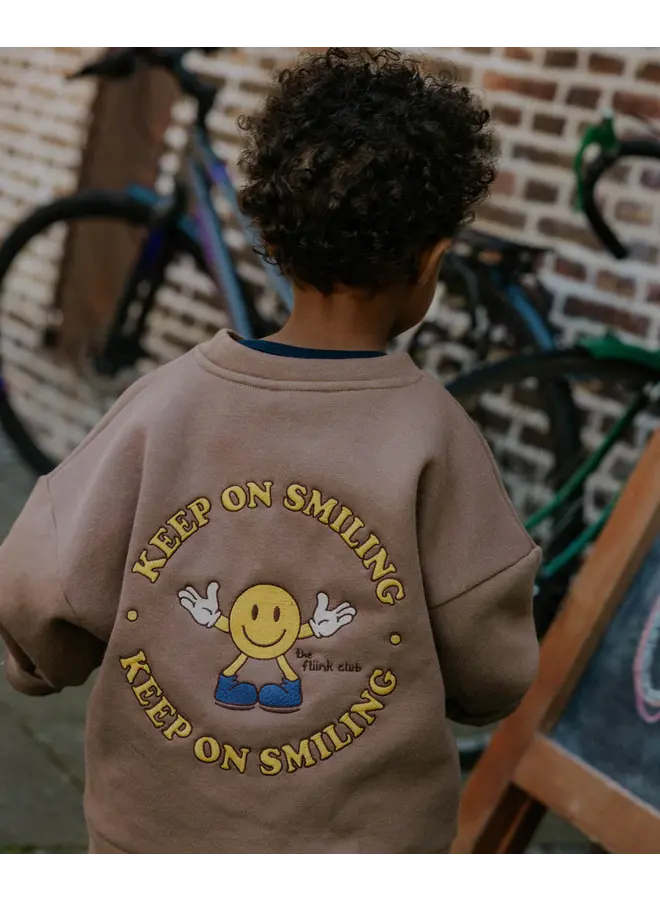 Alvin LS Smiley Sweatshirt Pine bark