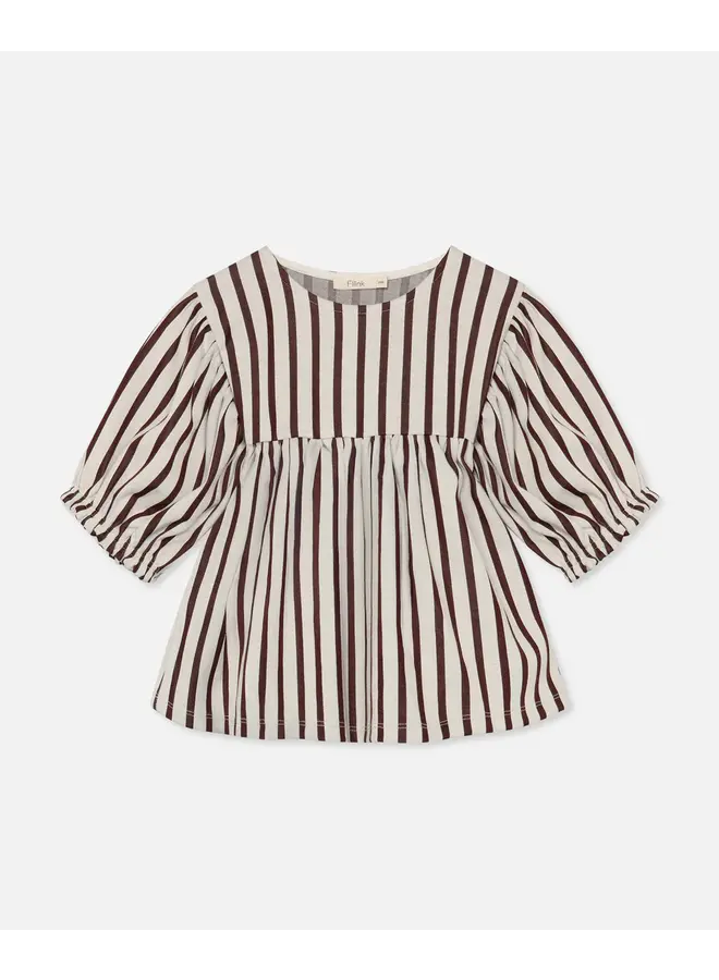Elly LS Blouse Sandshell Stripe