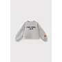 Knitted Strass Logo Sweater Soft grey
