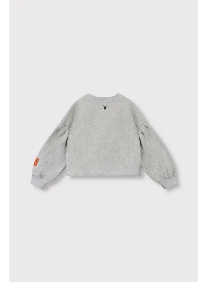 Knitted Strass Logo Sweater Soft grey