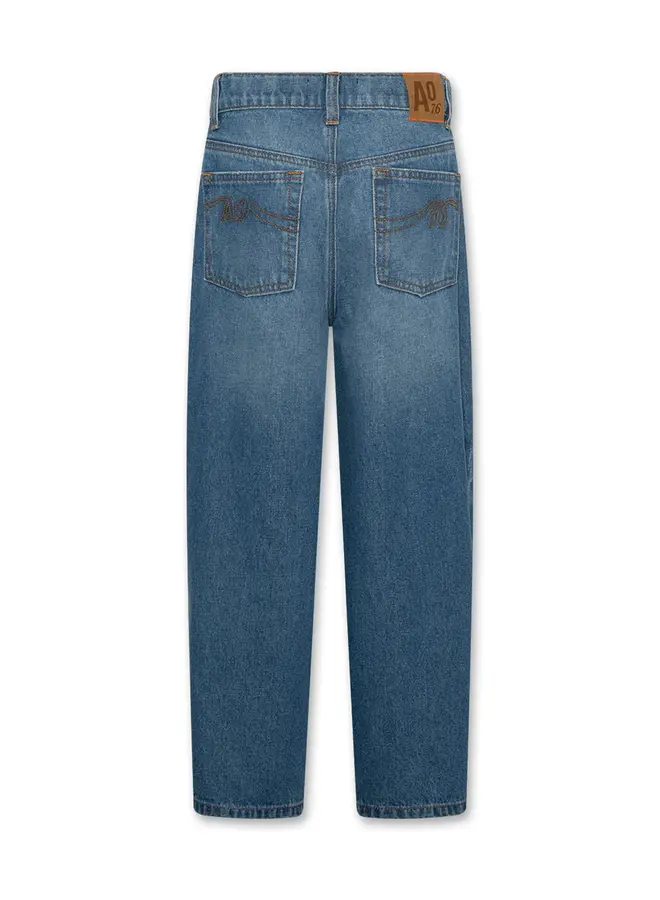 Coco middle denim pants wash middle